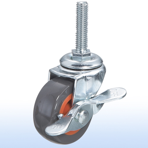 輕型腳輪
2”x 7/8 活動煞車輪 
型號: T-03
2”x 7/8 Swivel Caster w/Brake
