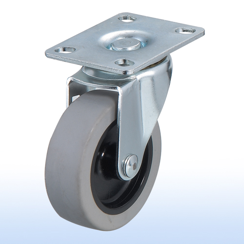 中型腳輪
3”x 1 平板活動煞車輪 
型號: N-03
3”x 1 Flat-plate Swivel Caster w/Brake
