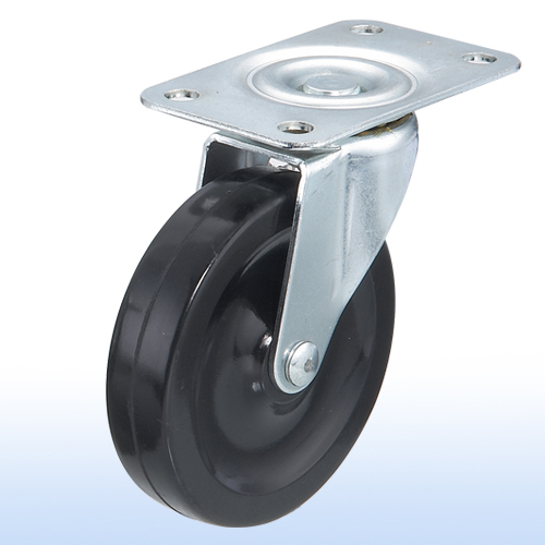 重型腳輪
4”x 1 平板活動煞車輪 
型號: B-04
4”x 1 Flat-plate Swivel Caster w/Brake
